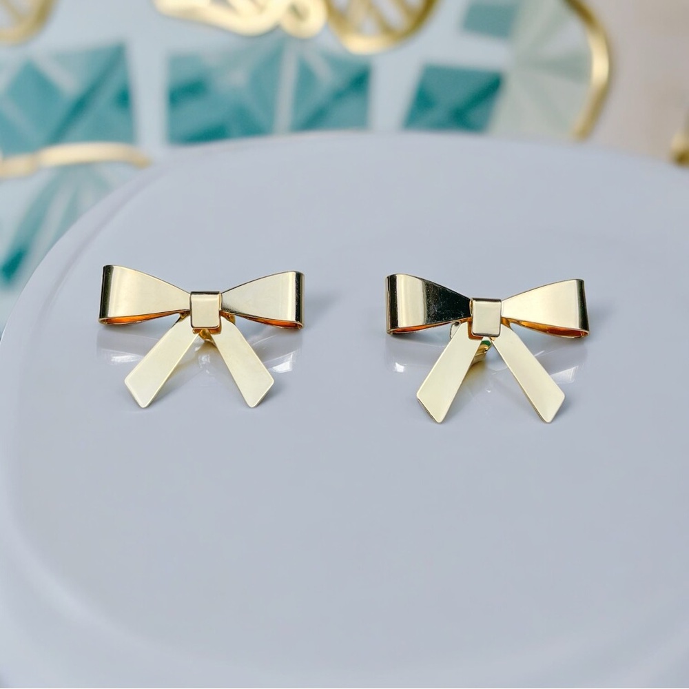 18K Gold Filled Coquette Ribbon Earrings